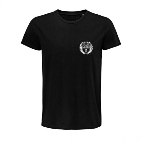 Camiseta negra chico "Muerde al depredador" de algodón... 2