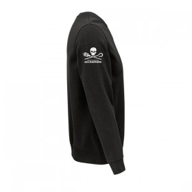 Sudadera negra "Muerde al depredador" de algodón orgánico MANGA