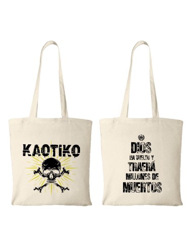 Bolsa de tela "Logo Calavera" + "Dios...