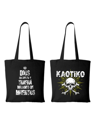 Bolsa de tela "Logo Calavera" + "Dios...