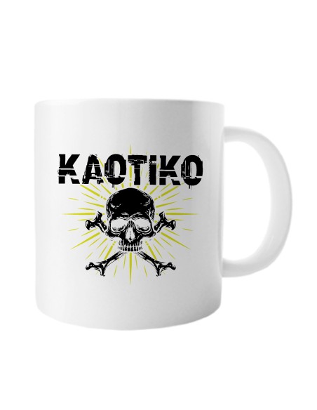 Taza cerámica "Logo Calavera" + "Dios ha vuelto"