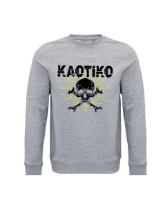 Sudadera de algodón orgánico "Logo Calavera" + "Dios ha...