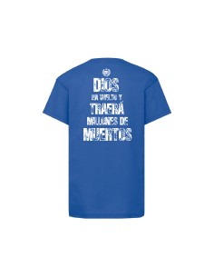 Camiseta "Logo Calavera" + "Dios ha vuelto" trasera 2