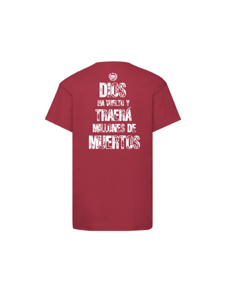Camiseta "Logo Calavera" + "Dios ha vuelto" trasera
