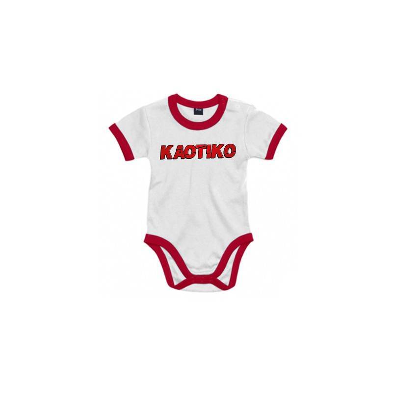 Body bebé con ribete "Logo Rojo"