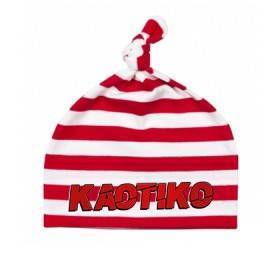 Gorro-nudo bebe rayas "Logo Rojo"
