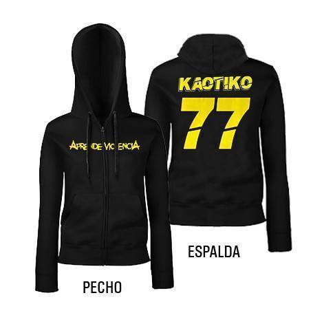 Sudadera cremallera "77" con trasera 2