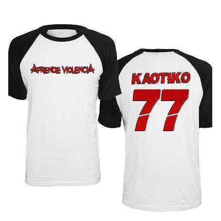 Camiseta ranglan "77" con trasera