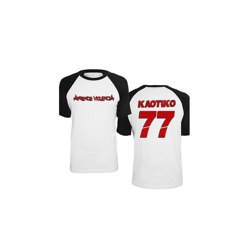 Camiseta ranglan "77" con trasera