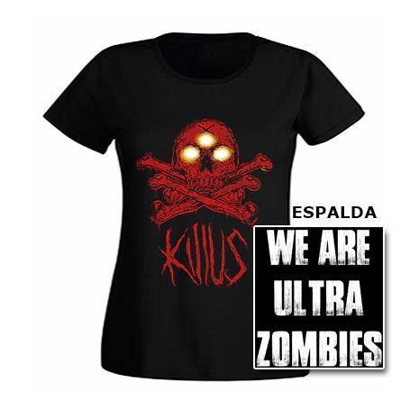 Camiseta "We Are Ultra Zombies Rojo" con trasera 2