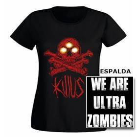 Camiseta "We Are Ultra Zombies Rojo" con trasera