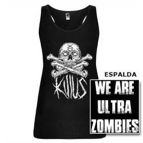 Camiseta "We Are Ultra Zombies Blanco" con trasera