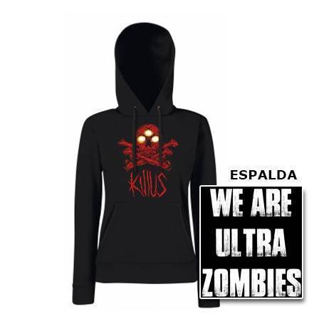 Sudadera "We Are Ultra Zombies Rojo" con trasera 2