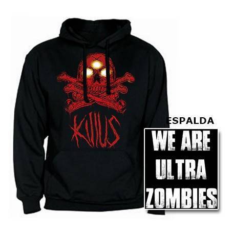 Sudadera "We Are Ultra Zombies Rojo" con trasera