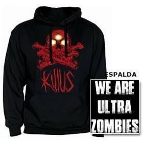 Sudadera "We Are Ultra Zombies Rojo" con trasera