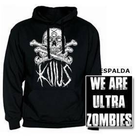 Sudadera "We Are Ultra Zombies Blanco" con trasera