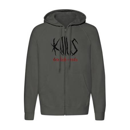 Sudadera cremallera "Logo Devilish Deeds"