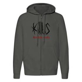 Sudadera cremallera "Logo Devilish Deeds"