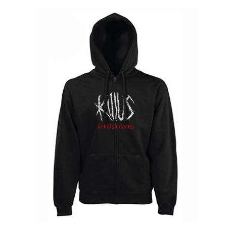 Sudadera cremallera "Logo Devilish Deeds" 2