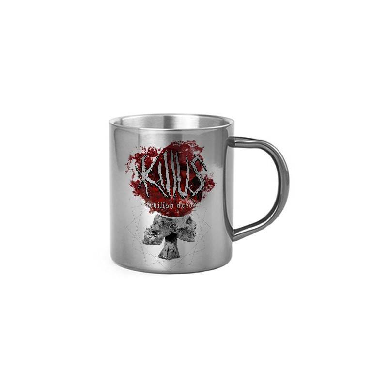 Taza metálica "Portada Devilish Deeds"