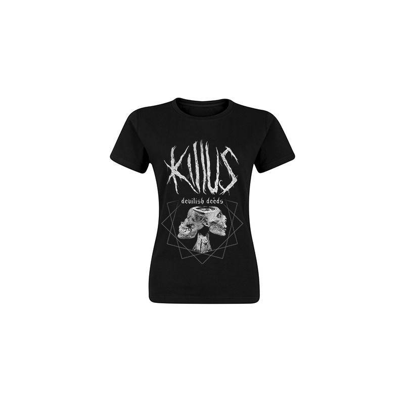 Camiseta "Portada Devilish Deeds gris"