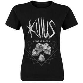 Camiseta "Portada Devilish Deeds gris"