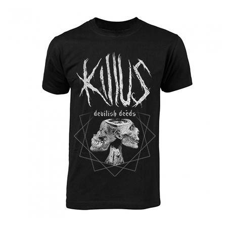 Camiseta "Portada Devilish Deeds gris"