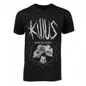 Camiseta "Portada Devilish Deeds gris"