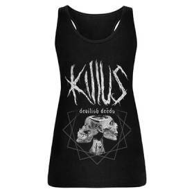 Camiseta "Portada Devilish Deeds gris"