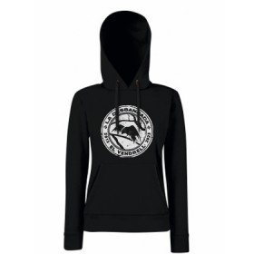 Sudadera negra "Logo blanco"