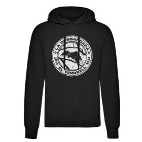 Sudadera negra "Logo blanco"