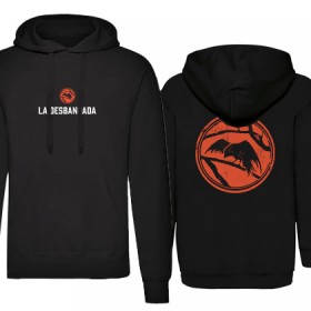 Sudadera "La Desbandada" + "Logo naranja" trasera