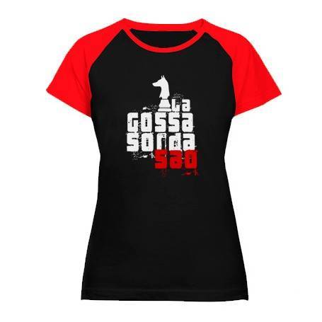 Camiseta ranglan mangas rojas "Logo Saó" 2