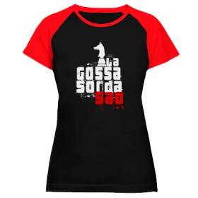 Camiseta ranglan mangas rojas "Logo Saó"