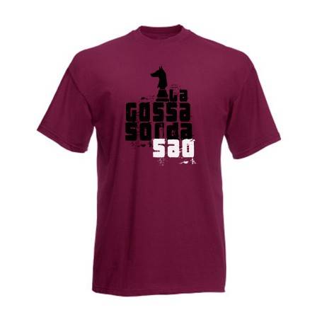 Camiseta granate chico "Logo Saó"