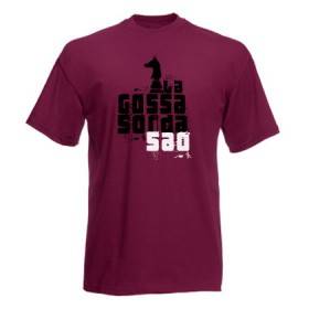 Camiseta granate chico "Logo Saó"