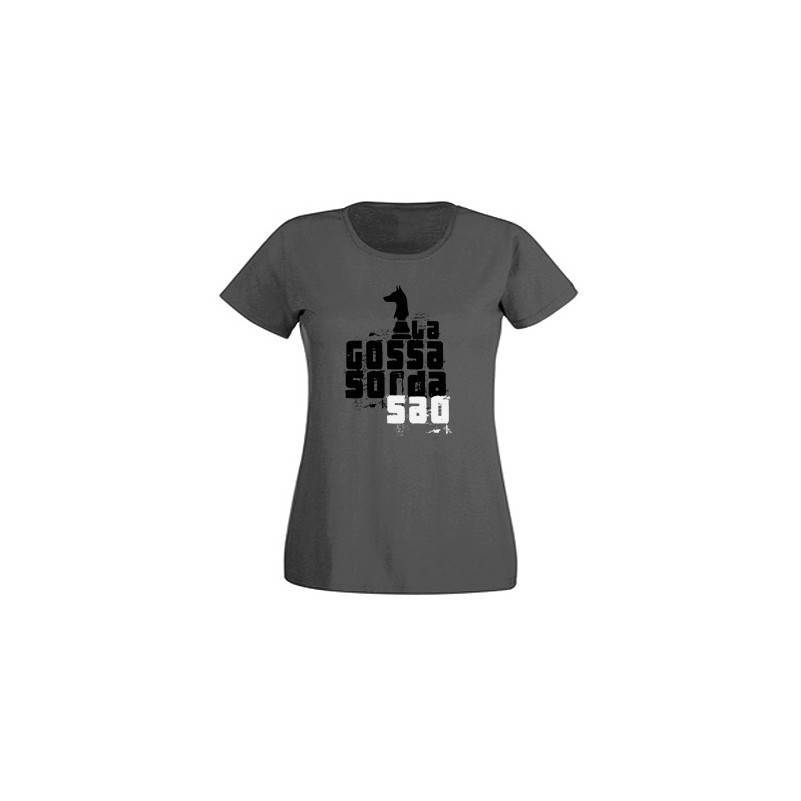 Camiseta  gris chica "Logo Saó"