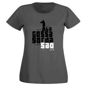 Camiseta  gris chica "Logo Saó"