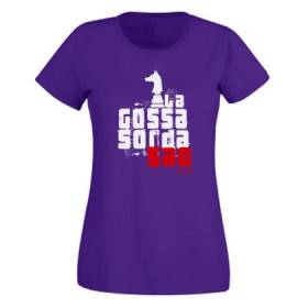 Camiseta morada chica "Logo Saó"