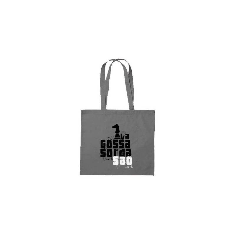 Bolsa de tela gris "Logo Saó"