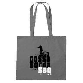 Bolsa de tela gris "Logo Saó"
