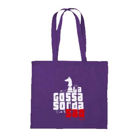 Bolsa de tela morada "Logo Saó"