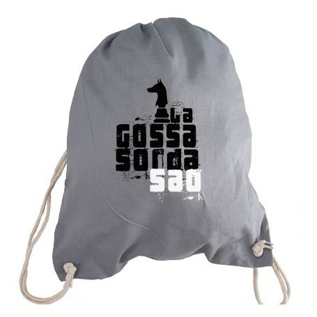 Mochila negra "Logo Saó" 2