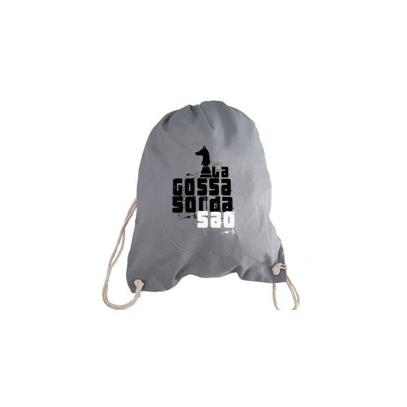 Mochila gris "Logo Saó"