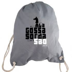 Mochila gris "Logo Saó"