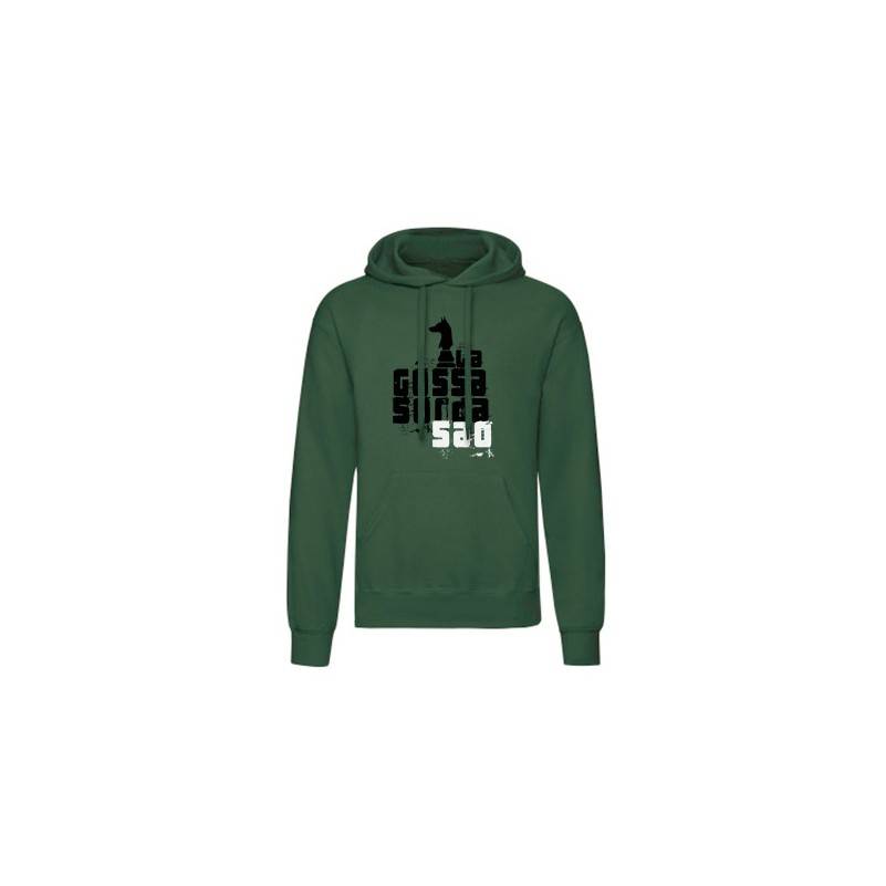 Sudadera chico verde oscuro "Logo Saó"