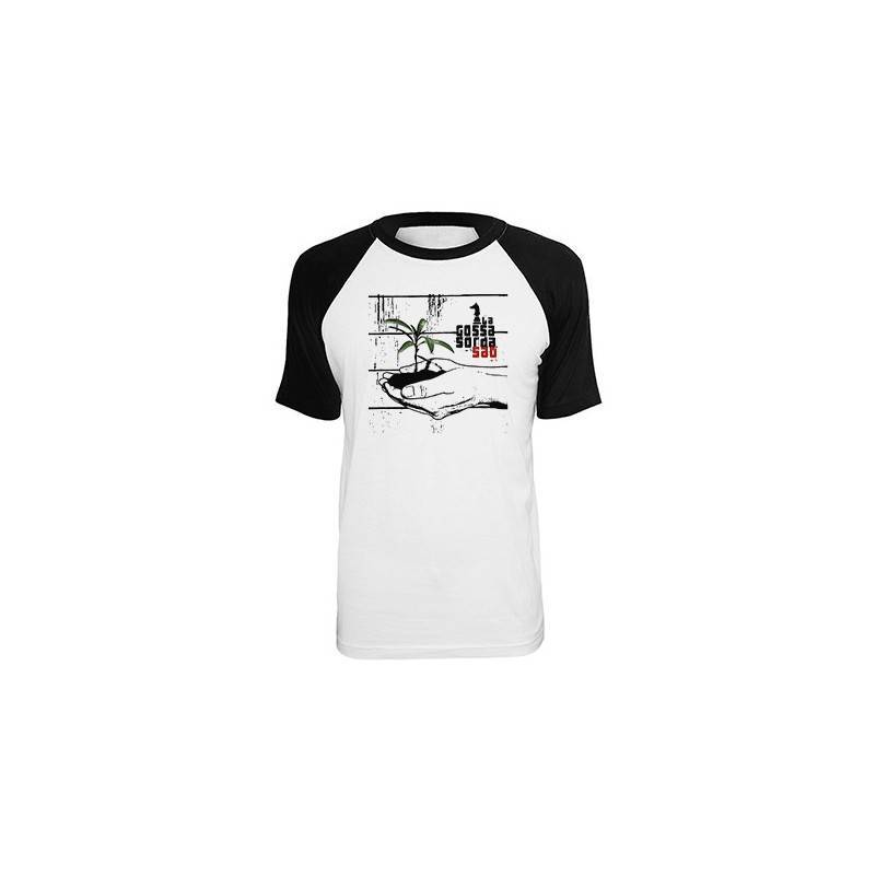 Camiseta ranglan manga negra "Portada...