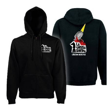 Sudadera cremallera "Logo l´Ultim Heretge" + trasera...