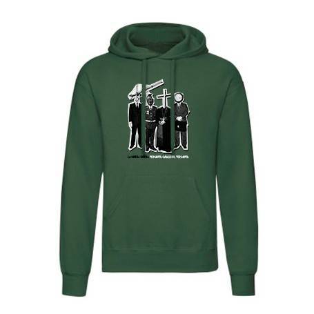 Sudadera verde oscuro chico "Vergonya"