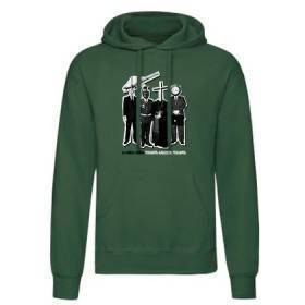 Sudadera verde oscuro chico "Vergonya"